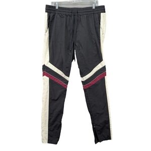 PacSun Men's Windbreaker Track Pants Retro Look Back Ankle Zip Size XL Stretch